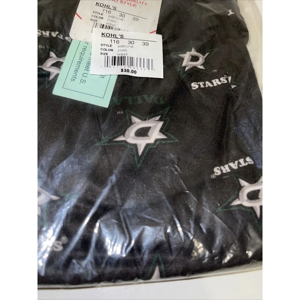 Little Boys Dallas Stars NHL Lounge Pants Size 4-5